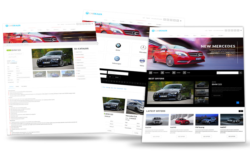 car dealer Joomla template