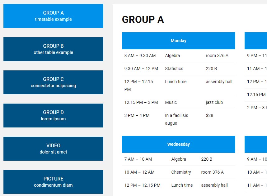 school students area joomla