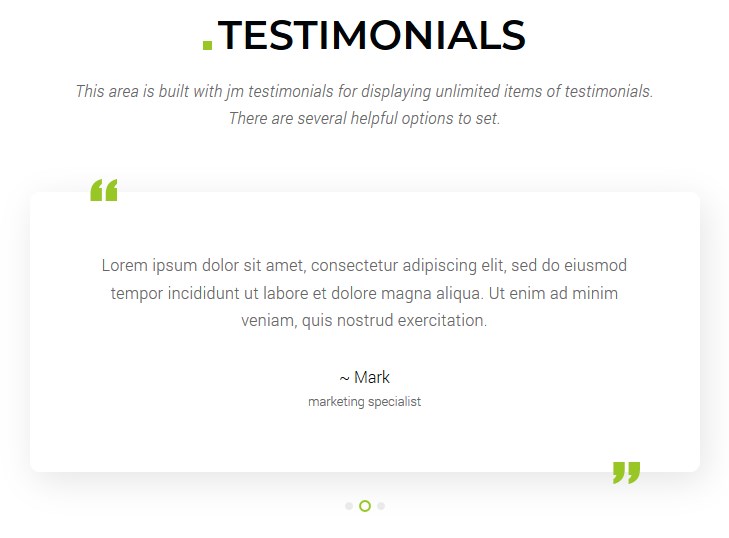 Testimonials Joomla module