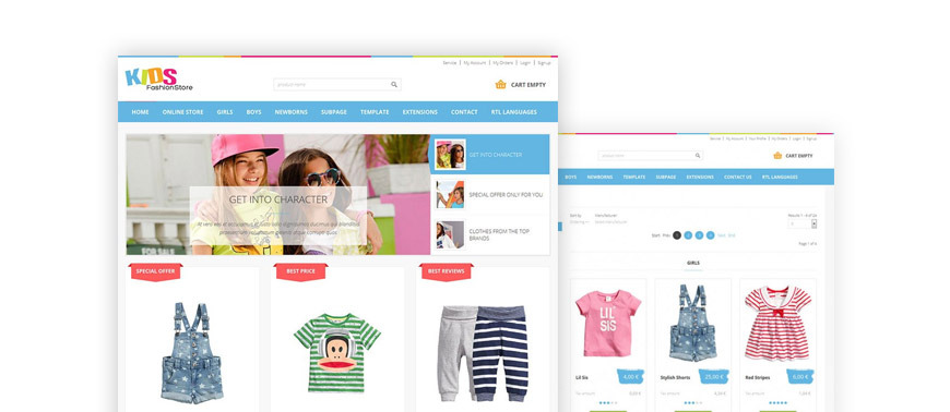 Free ecommerce Joomla template