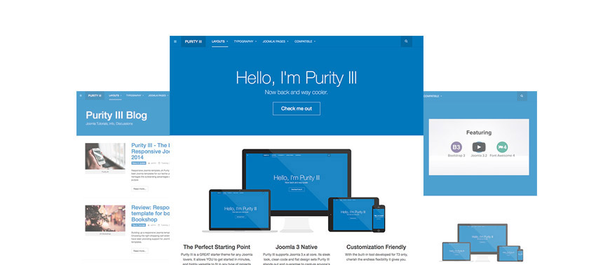 Purity free Joomla template