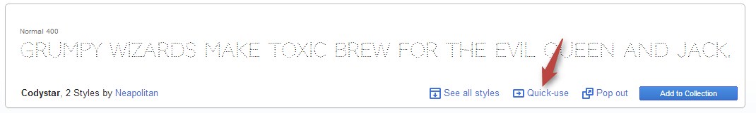google-font-quickuse
