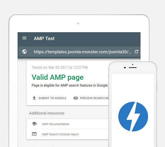 amp theme for joomla