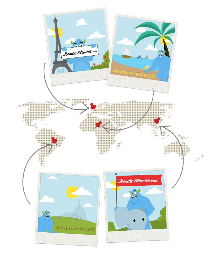 World Map Joomla-Monster