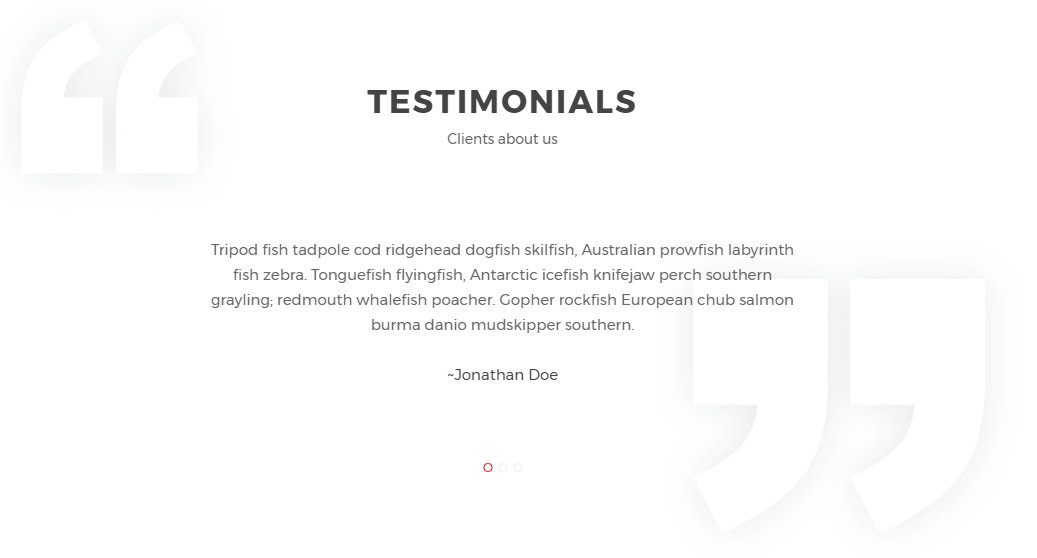 product testimonials