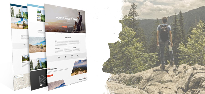 Trips and adventures website joomla template