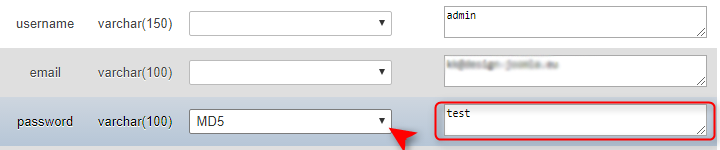 recover password joomla md5 encrypted