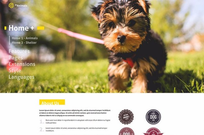 joomla animals template