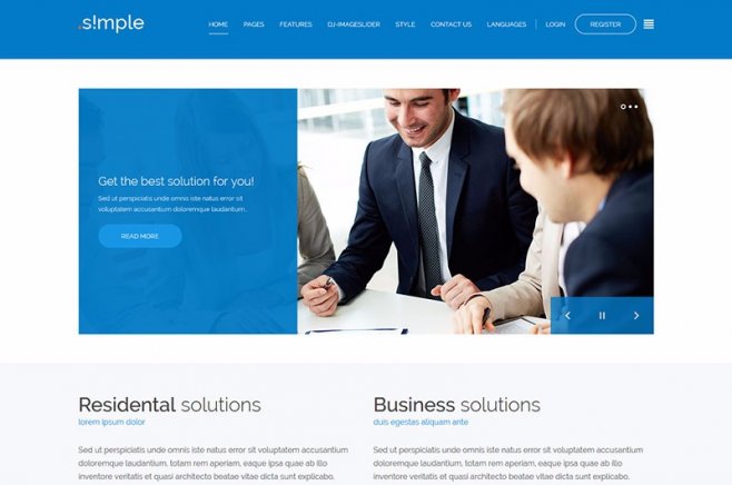 marketing joomla template