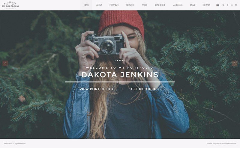 portfolio joomla template 2