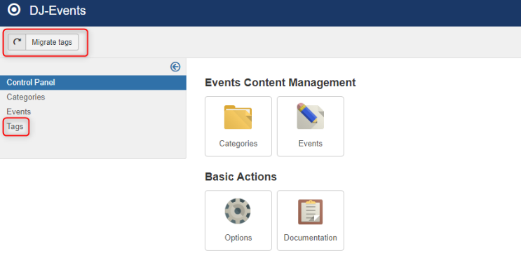 dj events tags migrate