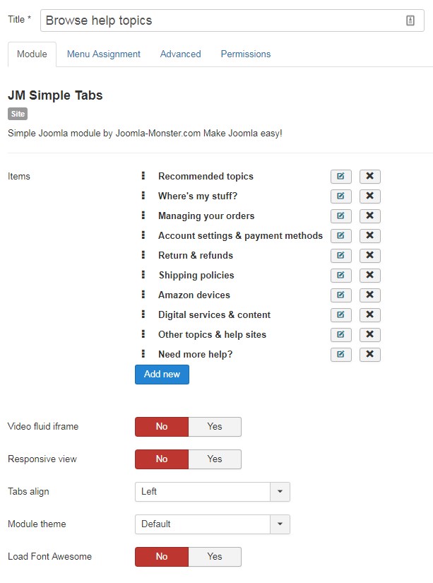 easy joomla tabs module