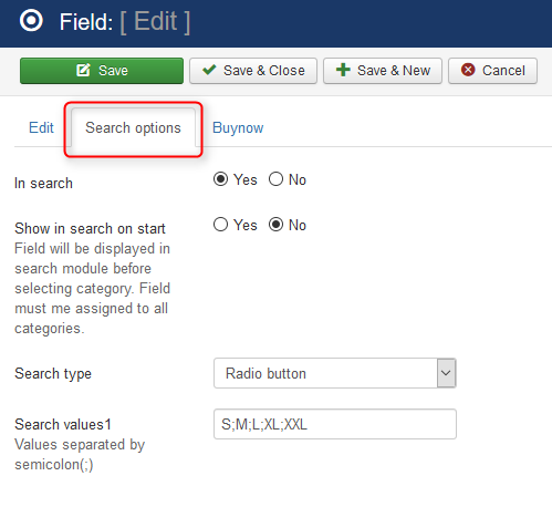 Custom fields in search module dj-classifieds