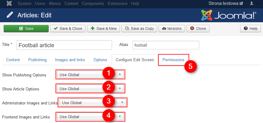 How to create an article?