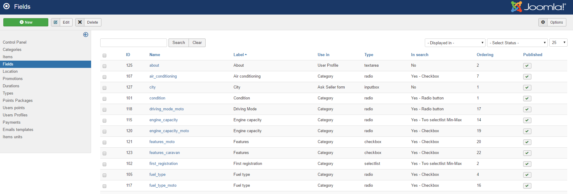 How to create custom fields in classifieds component?