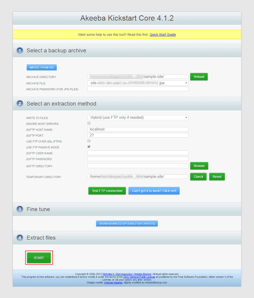 How to backup your Joomla site using AkeebaBackup?