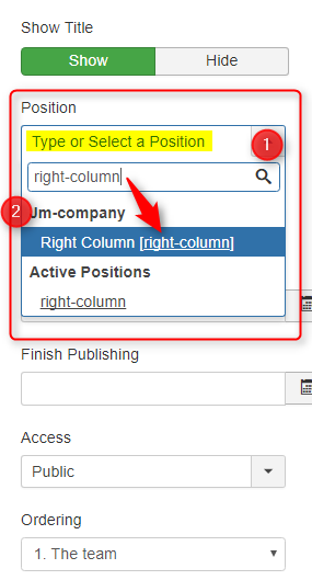 assign joomla module to position