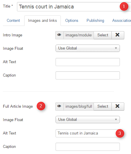 joomla alt images