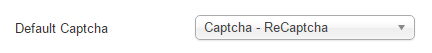 Set Default Captcha