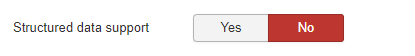 Structured data support