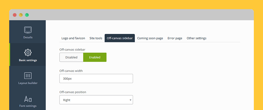 EF4 Basic Settings