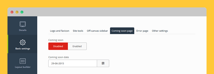 EF4 Basic Settings