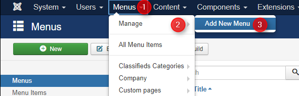 How create a hidden menu?