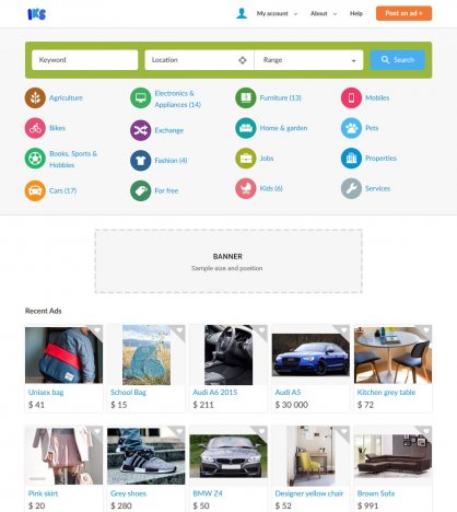 create a classifieds website like olx