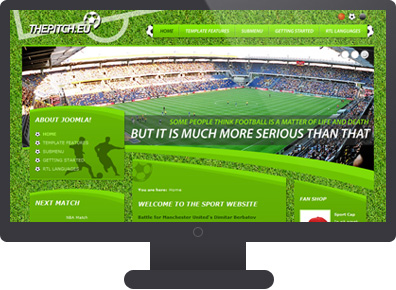 best football basketball hokey joomla template