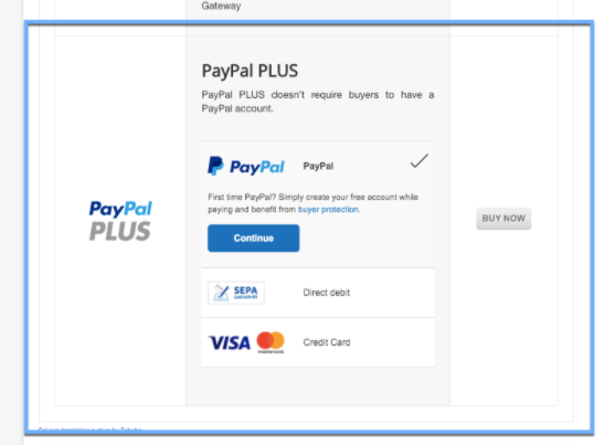 paypal plus payment djcf dynamic view